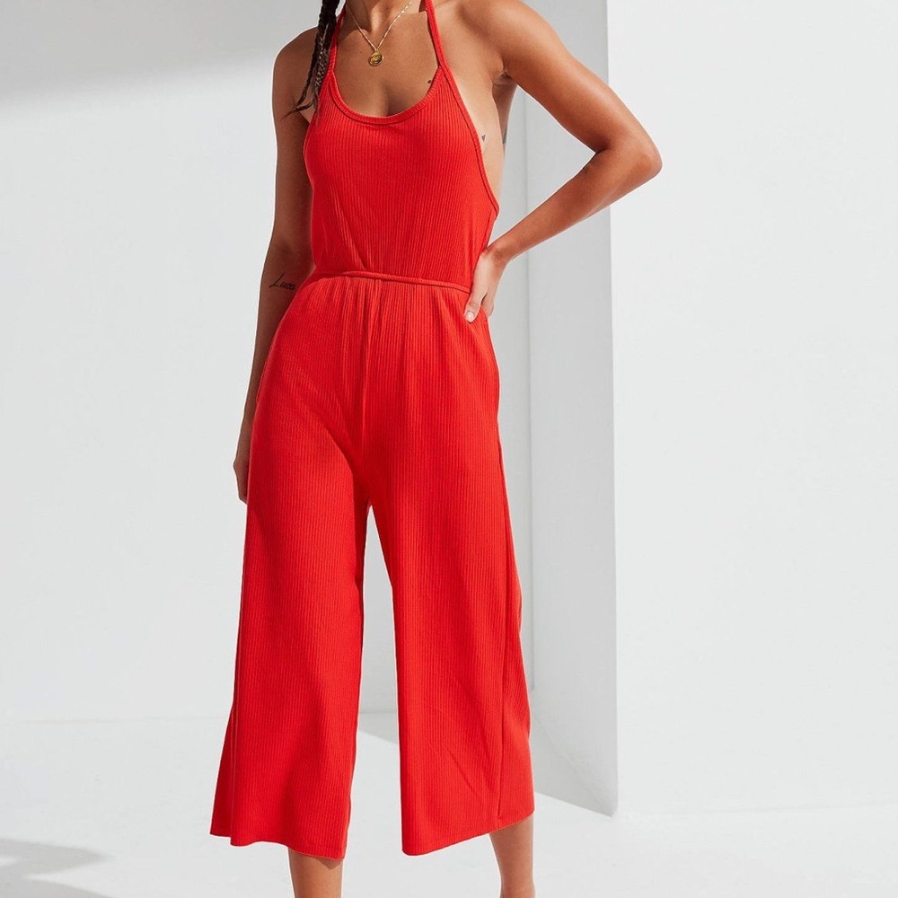 Urban Outfitters Red Jumpsuit